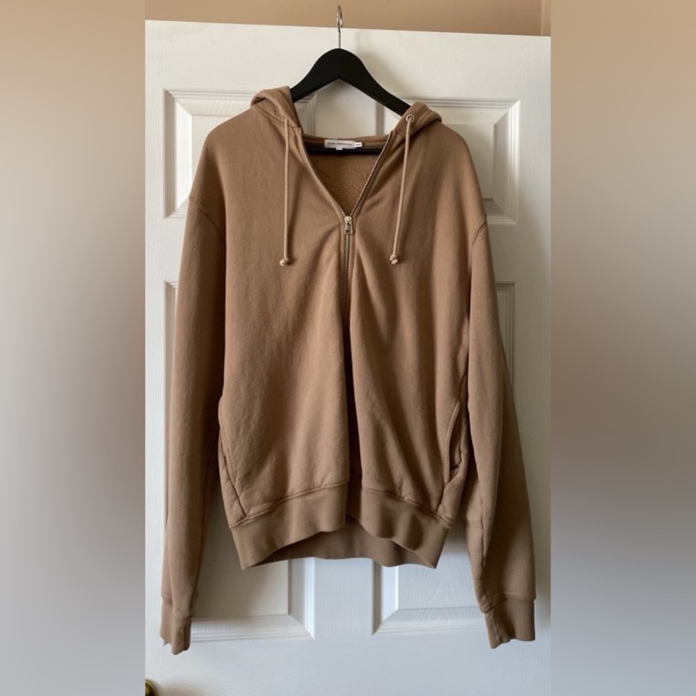 Good American Brown Size 2 Zip up Hoodie.